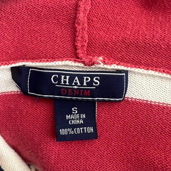 Chaps Women's Hooded Striped Sweater, Size Small - Picture 5 of 6